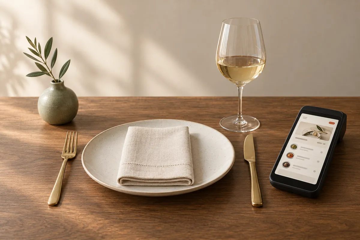 Full-service restaurants: At the table