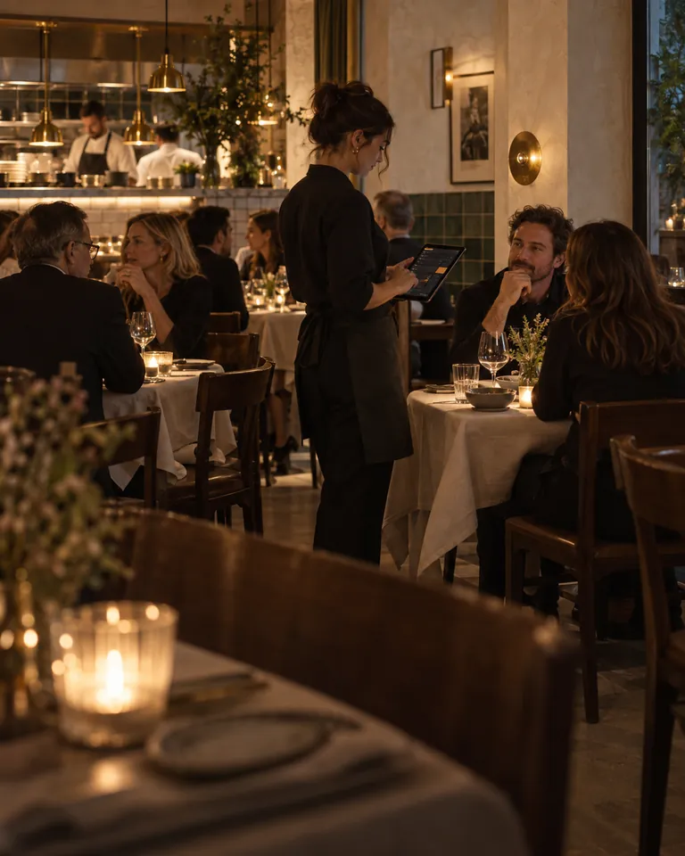 Full-service restaurants: Courses, split bills and a pass that cannot miss a late plate.